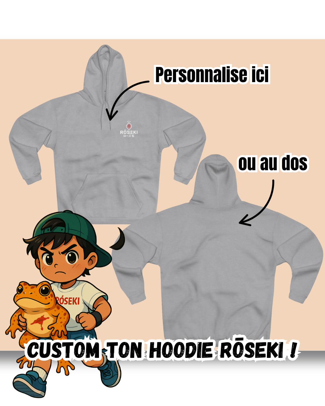 CUSTOM ton artwear RŌSEKI - HOODIE À PARTIR DE