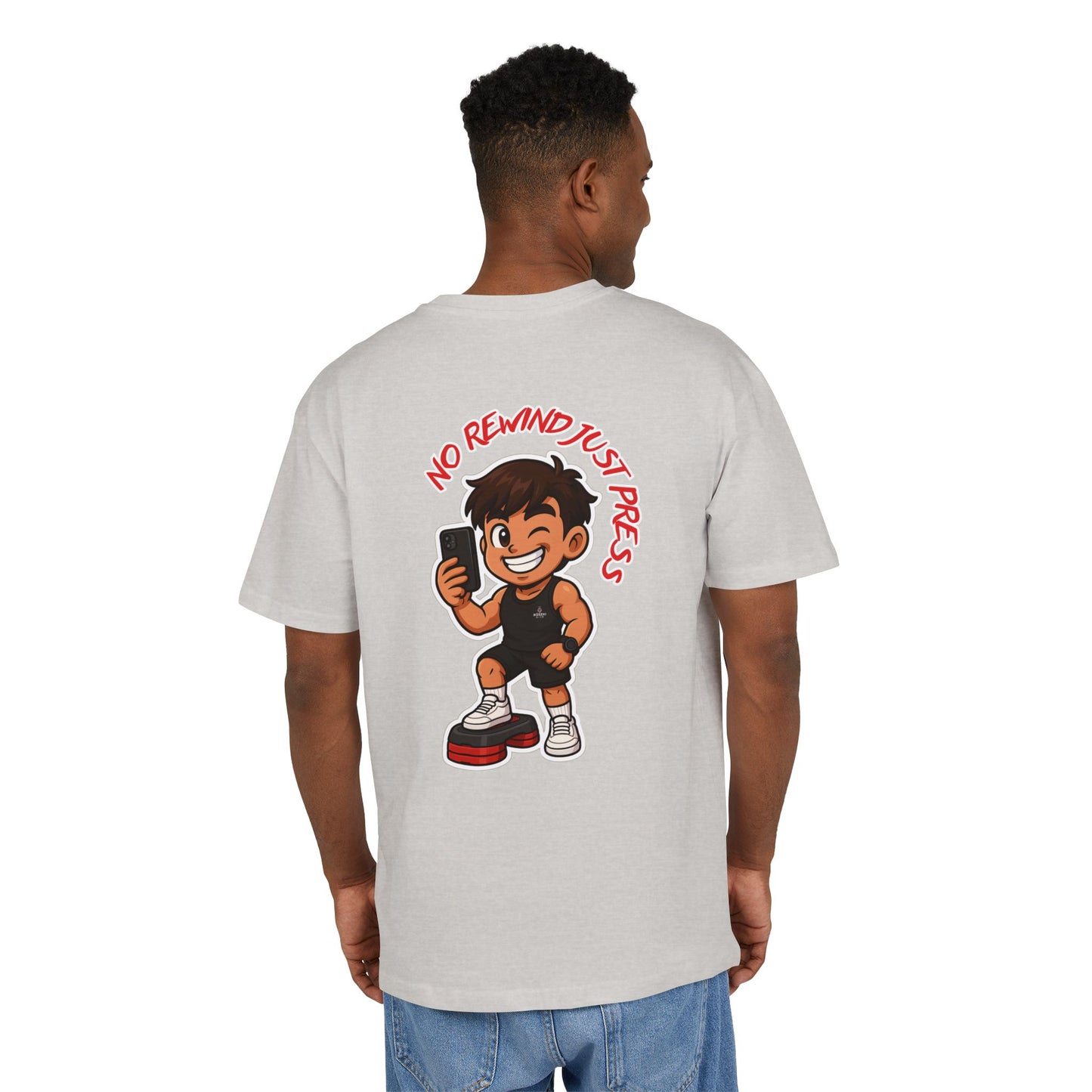 "No Rewind Just Press" – RŌSEKI SPORT Oversize T-shirt