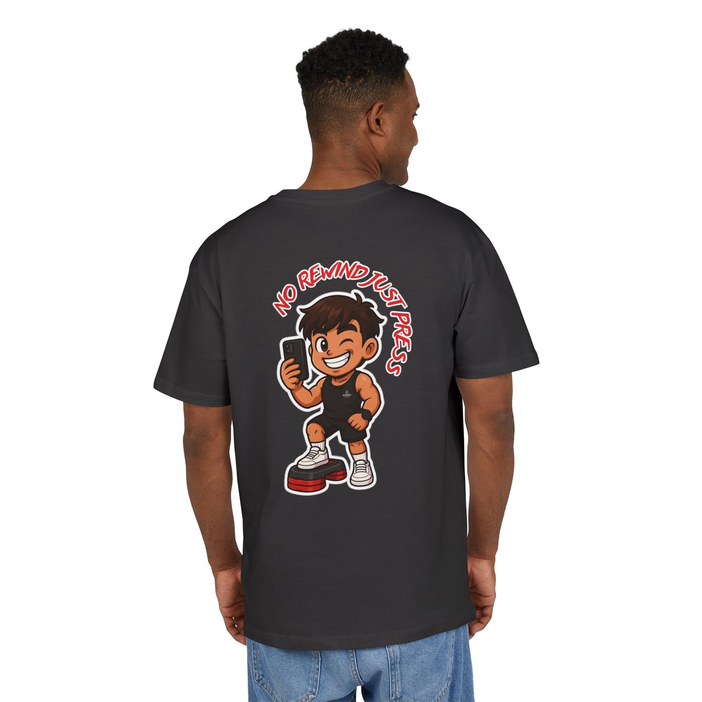 "No Rewind Just Press" – RŌSEKI SPORT Oversize T-shirt