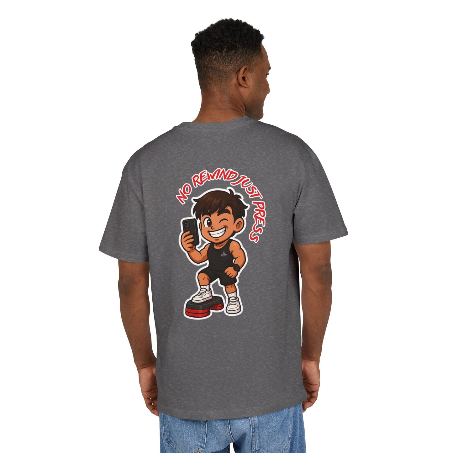 "No Rewind Just Press" – RŌSEKI SPORT Oversize T-shirt