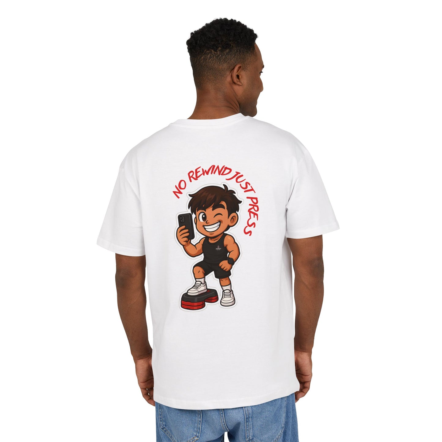 "No Rewind Just Press" – RŌSEKI SPORT Oversize T-shirt